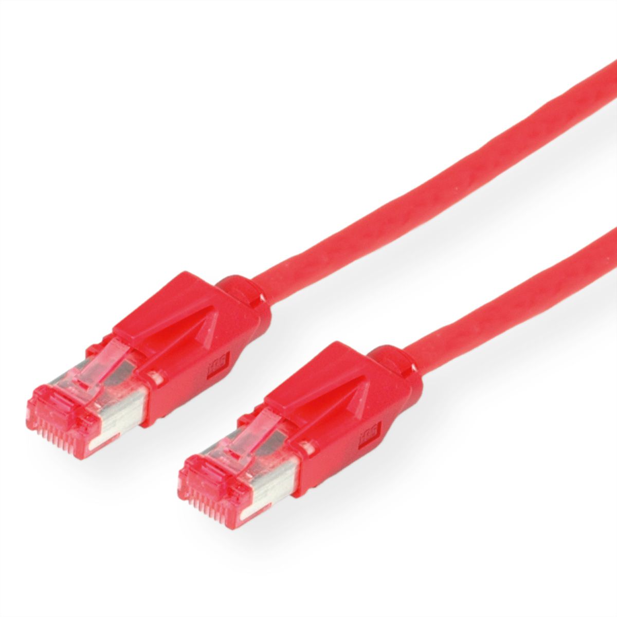 Cordon DÄTWYLER Cat.6 (Classe E) S/FTP, CU 7702 flex LS0H, Hirose TM21, rouge, 5 m
