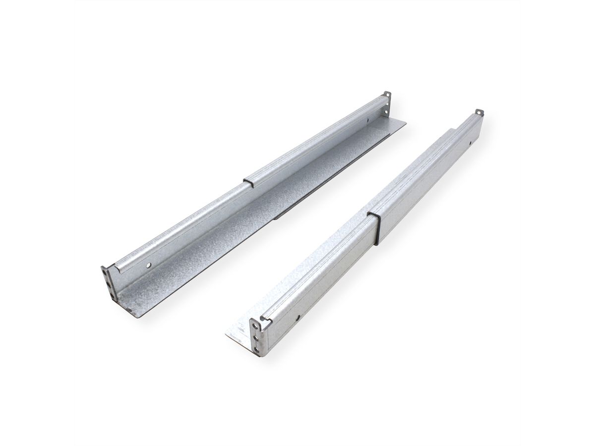ROLINE Set de glissières à profondeur variable, 500 à 750mm avec le matériel de montage