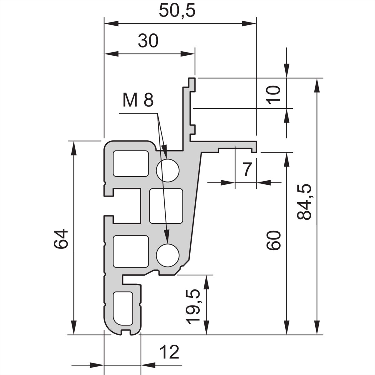 Cadre d'armoire Novastar SCHROFF, Heavy-Duty, 20 U 553W 1000D