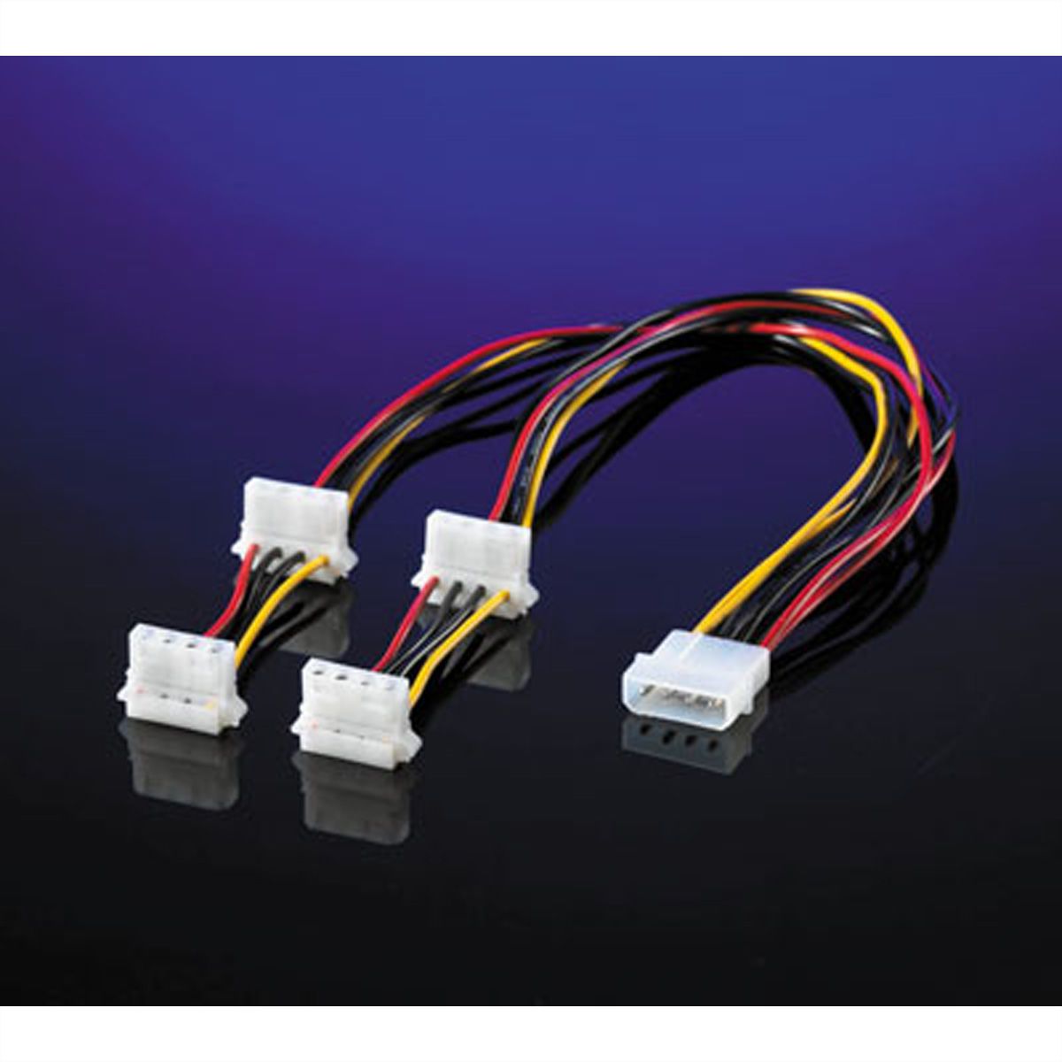 ROLINE Câble d'alimentation interne Y 4 x 4 pôles pour disques, 0,45 m