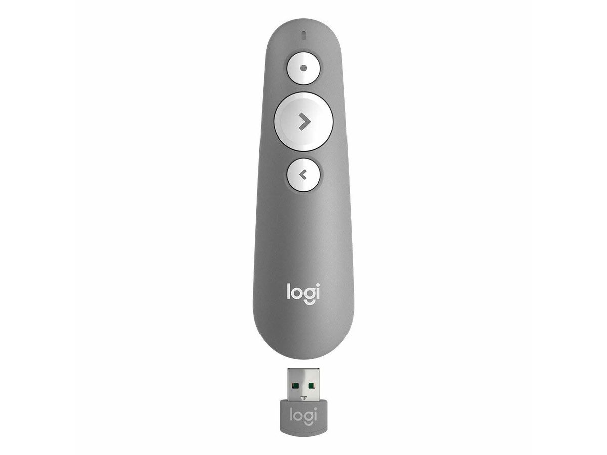 Logitech R500 télécommande Bluetooth/RF Gris