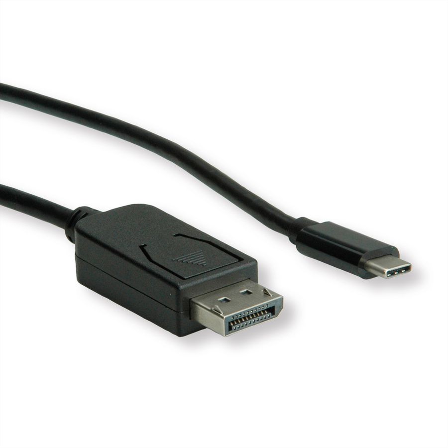 ROLINE Câble adaptateur type C - DisplayPort, v1.2, M/M, 2 m