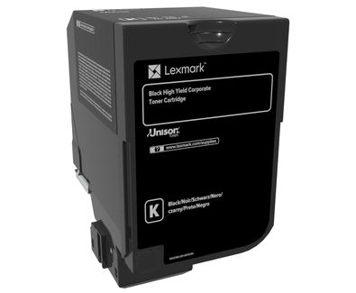 Lexmark 74C2HKE Cartouche de toner Original Noir 1 pièce(s)