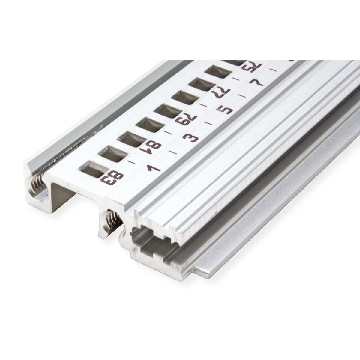 SCHROFF Devant de rail horizontal, Type H-KD, Lourd, Lèvre courte, 84 CV