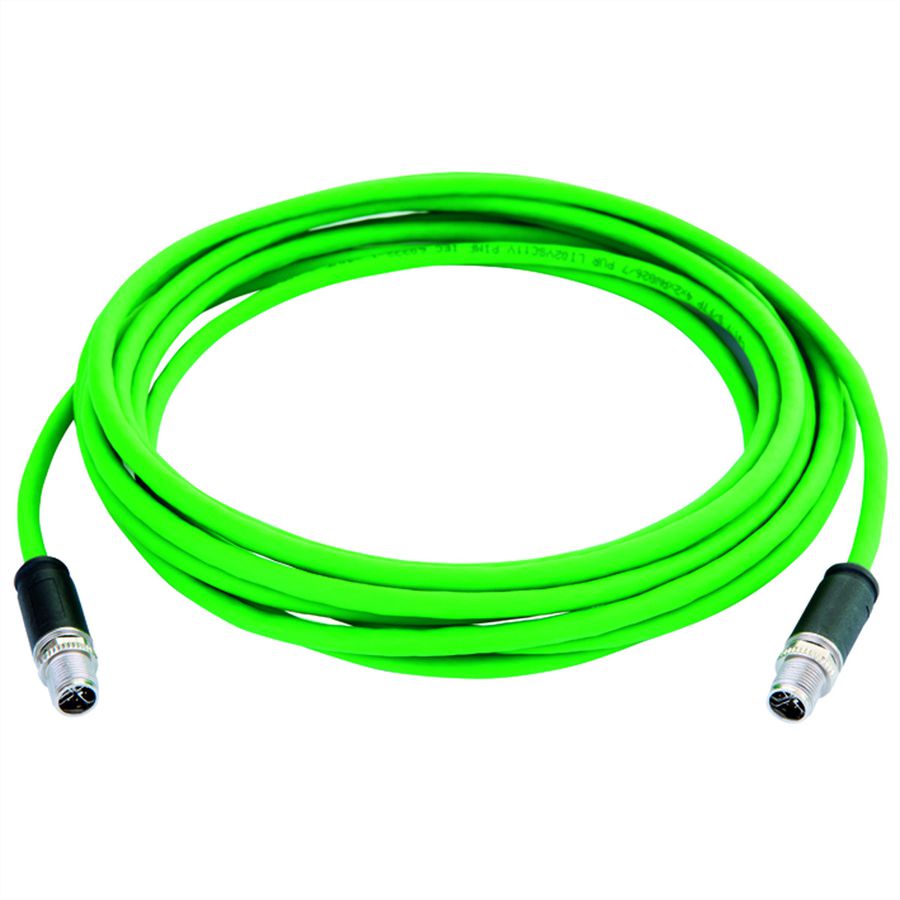 TELEGÄRTNER STX M12x1-M12x1 VL codé X Cat.6A, CP01CP01B-SFTP2607C7-1PUR-A0100 , 1 m