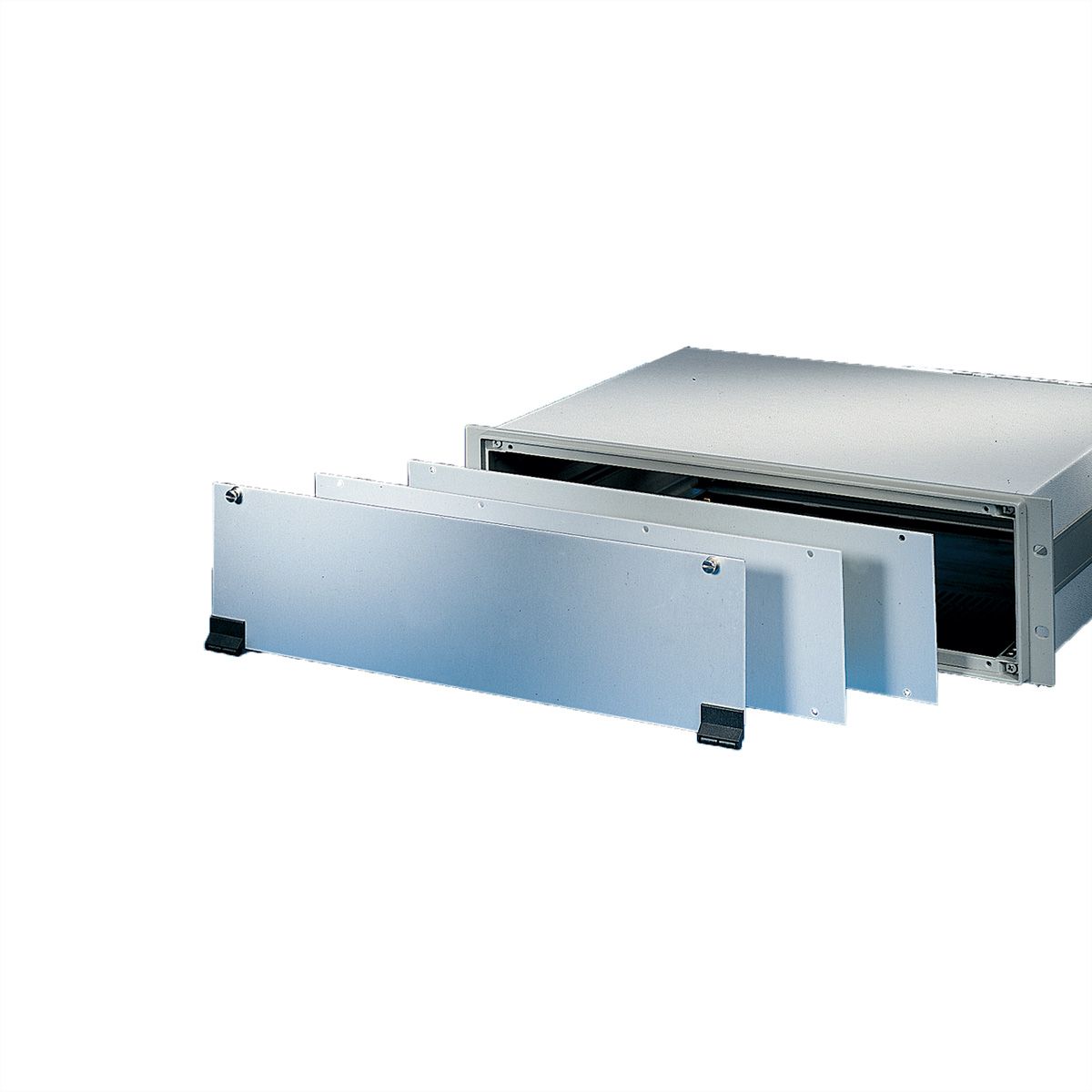 Face avant SCHROFF Inpac, 6 U, 2,5 mm, alu, anodisé, bords non traités