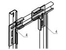 SCHROFF Eurorack C-Rail L-Bracket pour le raccordement en angle de deux rails centraux