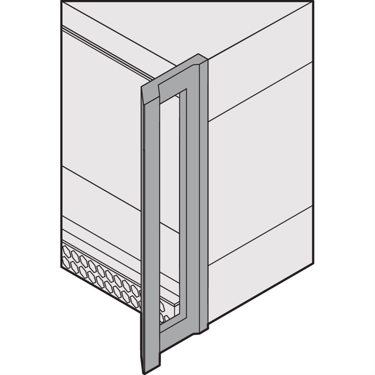 SCHROFF RatiopacPRO AIR Boîtier 19", blindage à monter ultérieurement avec poignées, 3/4 U, 28 CV, 315 mm