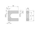 SCHROFF MultipacPRO Poignée avant, en une pièce, largeur 10 mm, 1 U