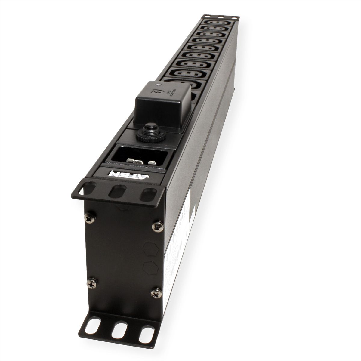 ATEN PE0218SG PDU de base 1U 16A avec protection contre les surtensions, 18 ports