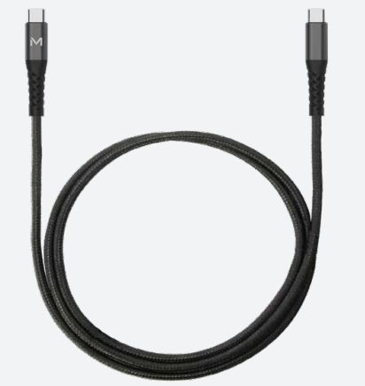 Mobilis 001342 câble USB 1 m USB C Noir