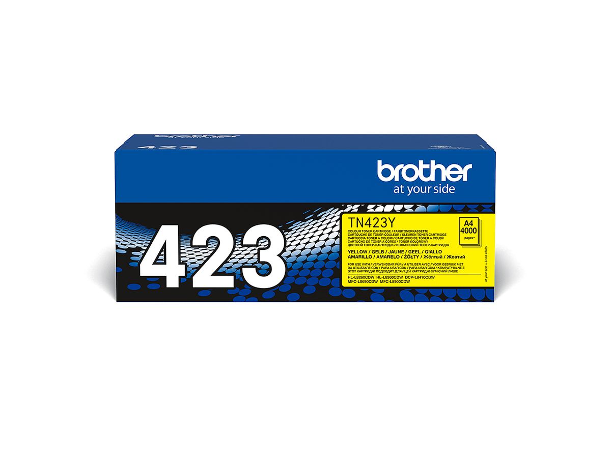 Brother Cartouche de toner TN-423Y originale – Jaune