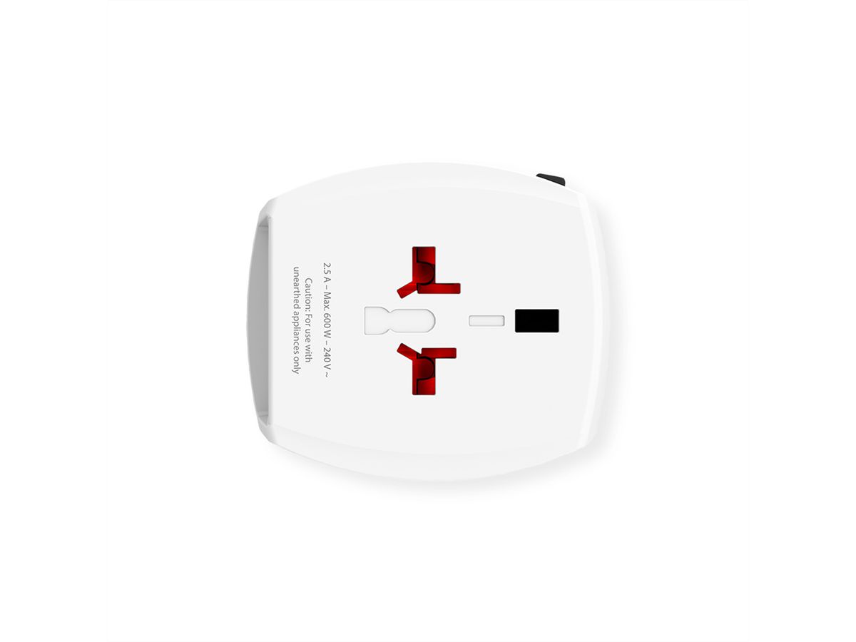 SKROSS Adaptateur de voyage universel MUV USB 2xA à 2 broches, monde