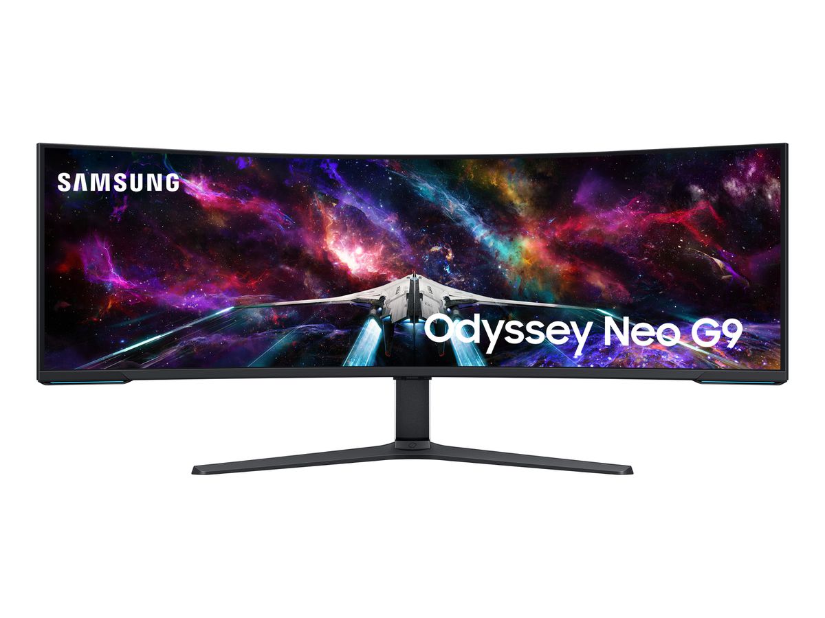 Samsung G95NC LED display 144,8 cm (57") 7680 x 2160 pixels Dual UHD QLED Blanc
