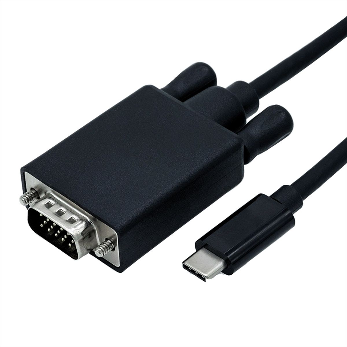 ROLINE Câble adaptateur type C - VGA, M/M, 1 m
