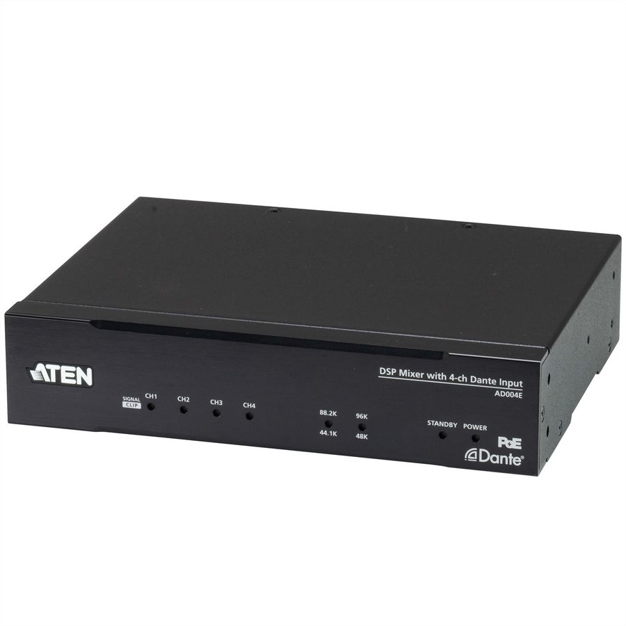 ATEN AD004E Mélangeur DSP avec entrée Dante à 4 canaux