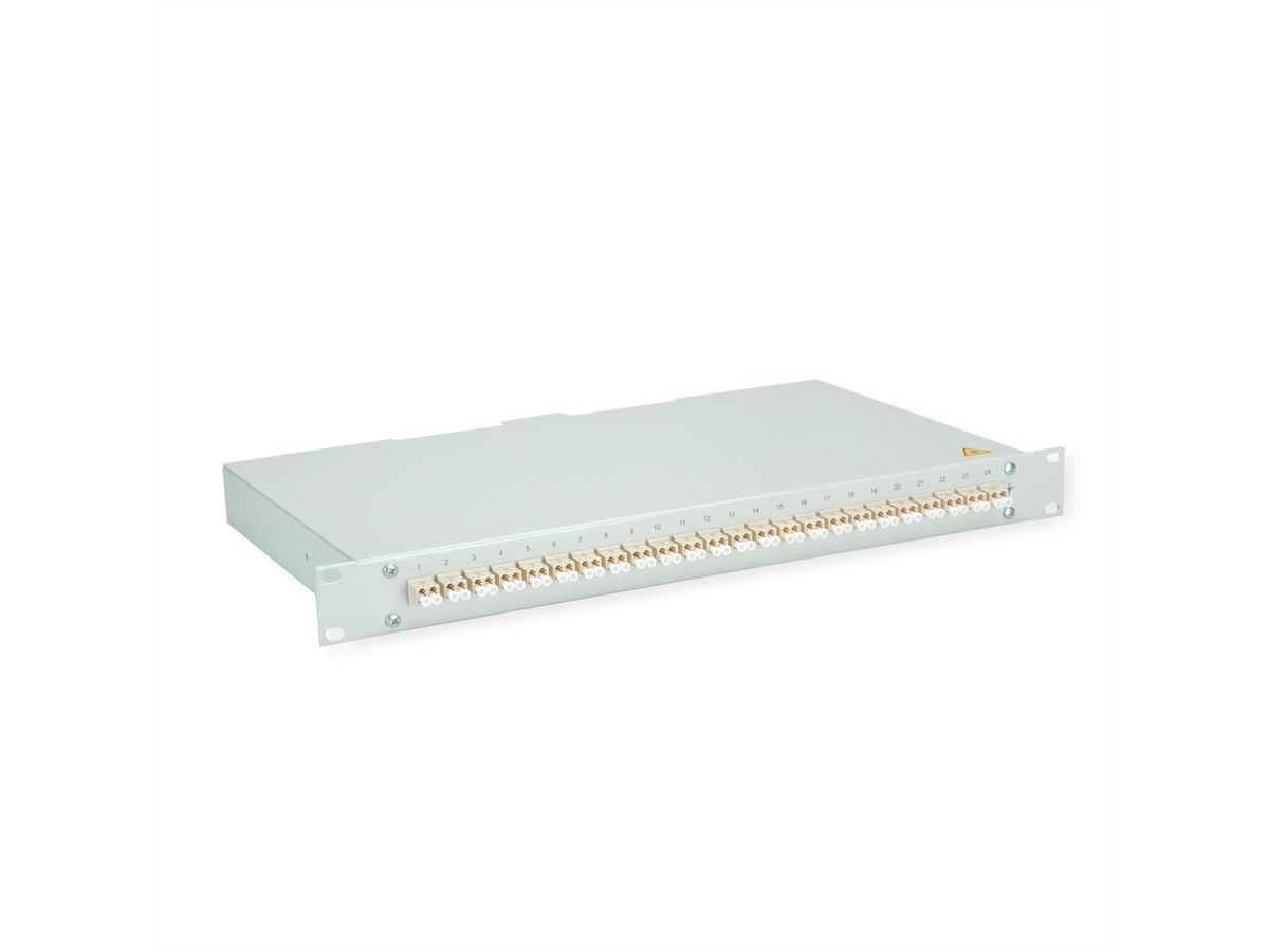 TELEGÄRTNER BASIS eco Panneau fibre optique, 24x LC Duplex, beige, OM2