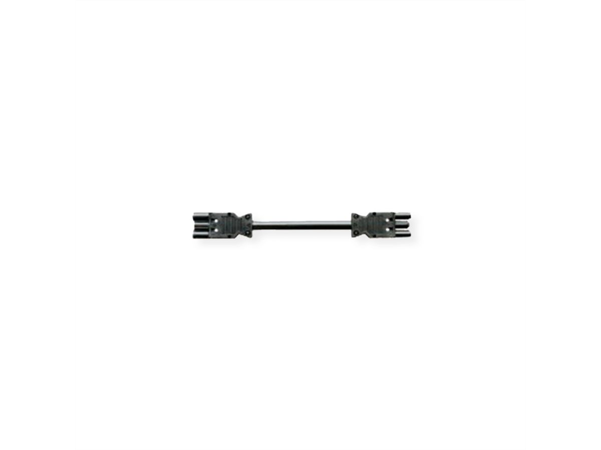 BACHMANN Câble prolongateur GST18-3 Mâle / coupleur, noir, 2 m