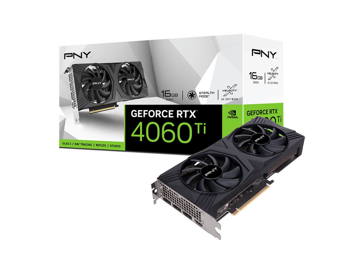 PNY VCG4060T16DFXPB1 carte graphique NVIDIA GeForce RTX 4060 Ti 16