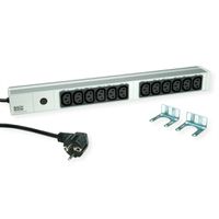 BACHMANN 19" 1U 12xC13 2,0m CEE7/7