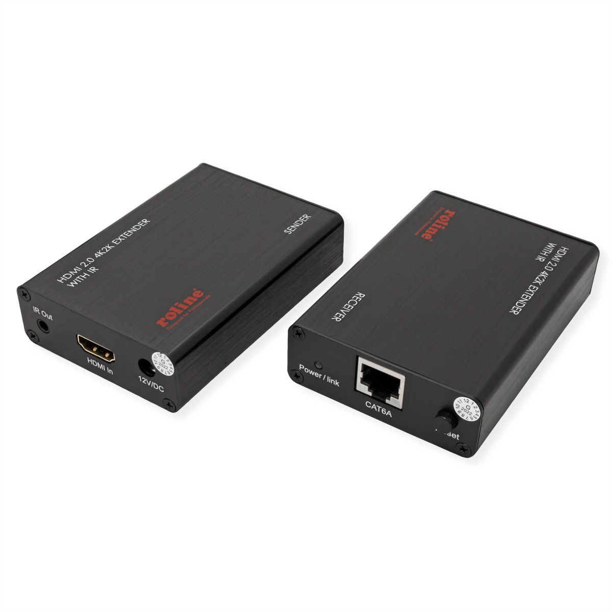 ROLINE Prolongateur HDMI A/V via Cat.6A, 4K@60Hz, 30m/45m