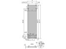 SCHROFF Unité enfichable de type cadre, face avant, non blindée, 6 U, 8 HP, 2,5 mm, alu, face avant anodisée, face arrière conductrice