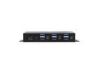 EXSYS EX-1517HMVS Hub métallique géré USB 3.2 Gen1 à 7 ports, protection de surtension 15KV ESD