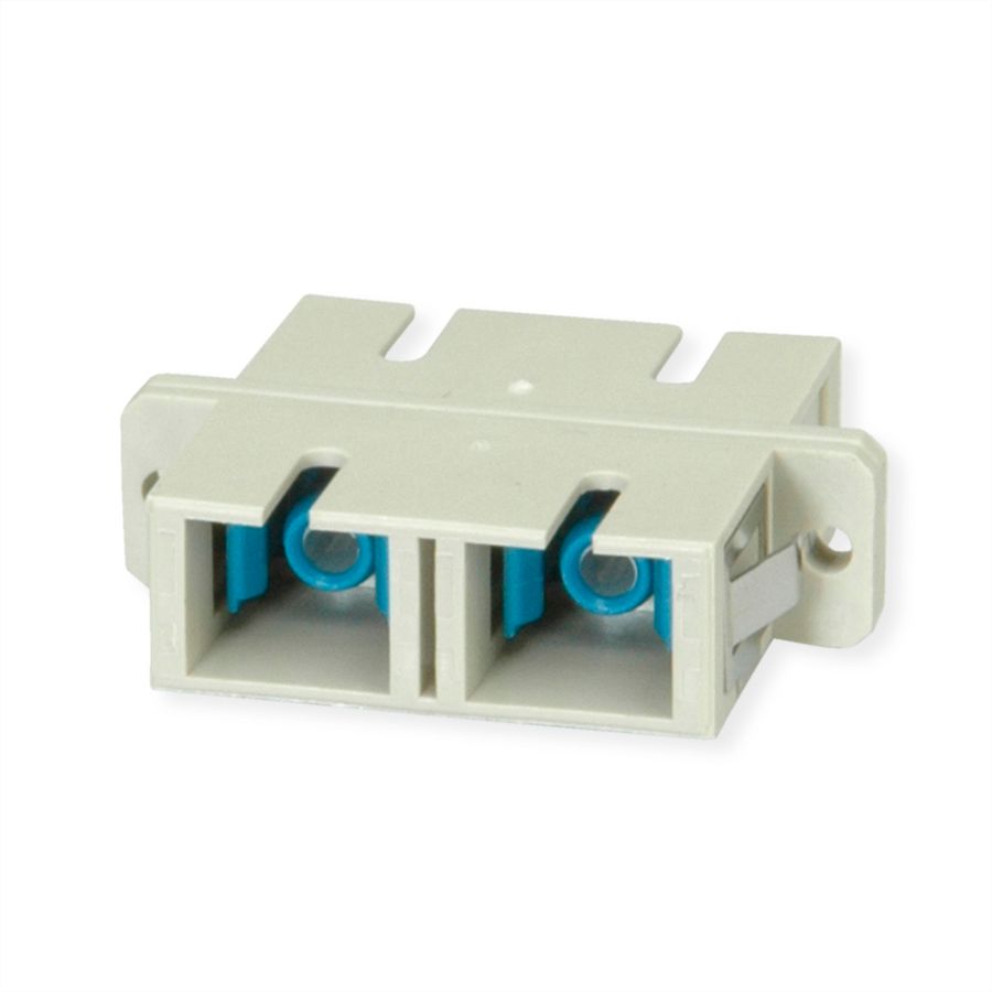 TELEGÄRTNER  Coupleur SC Duplex, Multimode, Manchon en céramique, boîtier en plastique, beige