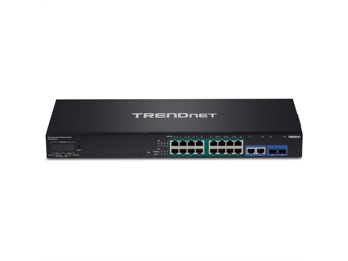 TRENDnet TPE-3018LS Switch 18 ports Gigabit PoE+ Smart Surveillance