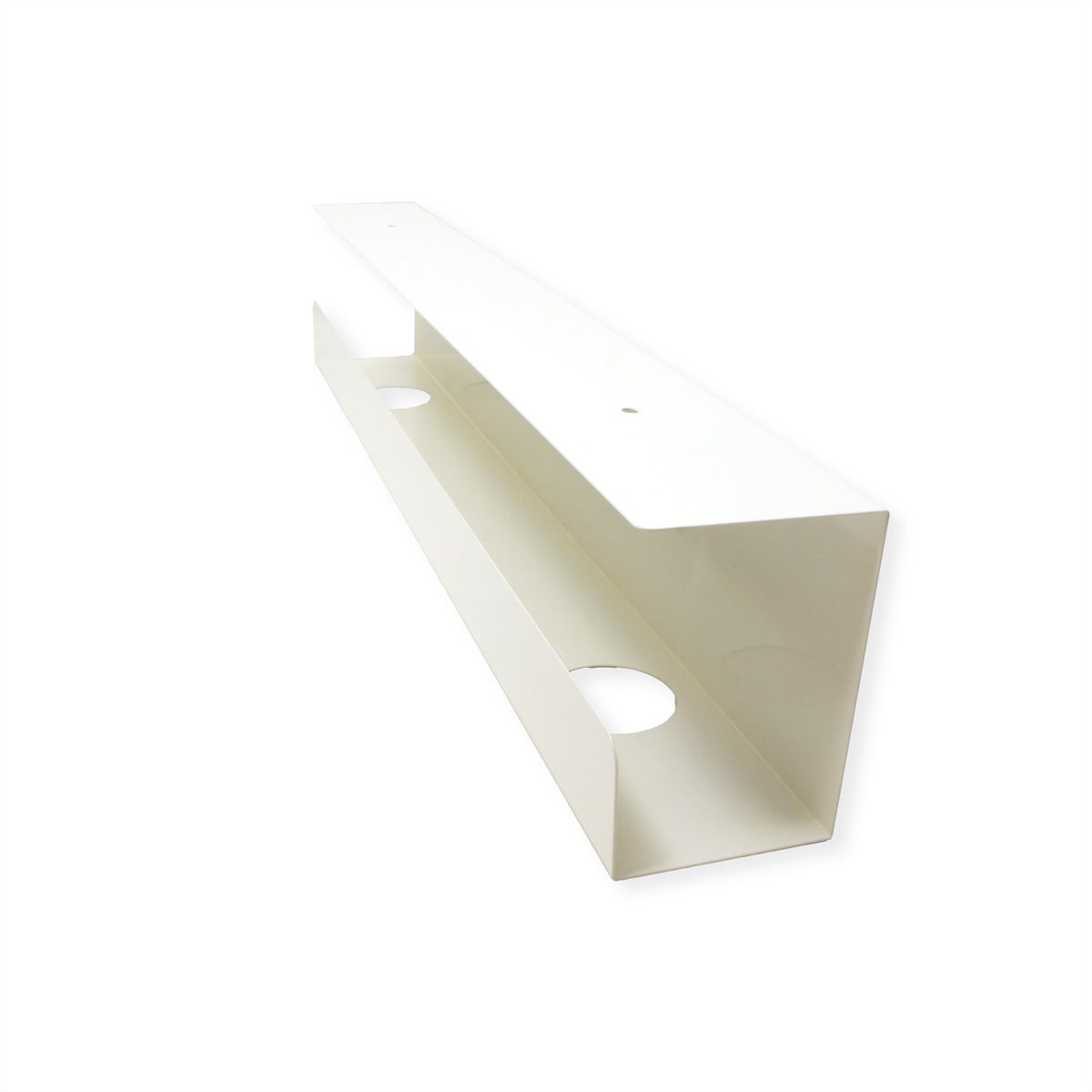 VALUE Canal de câbles, montage sous table, blanc
