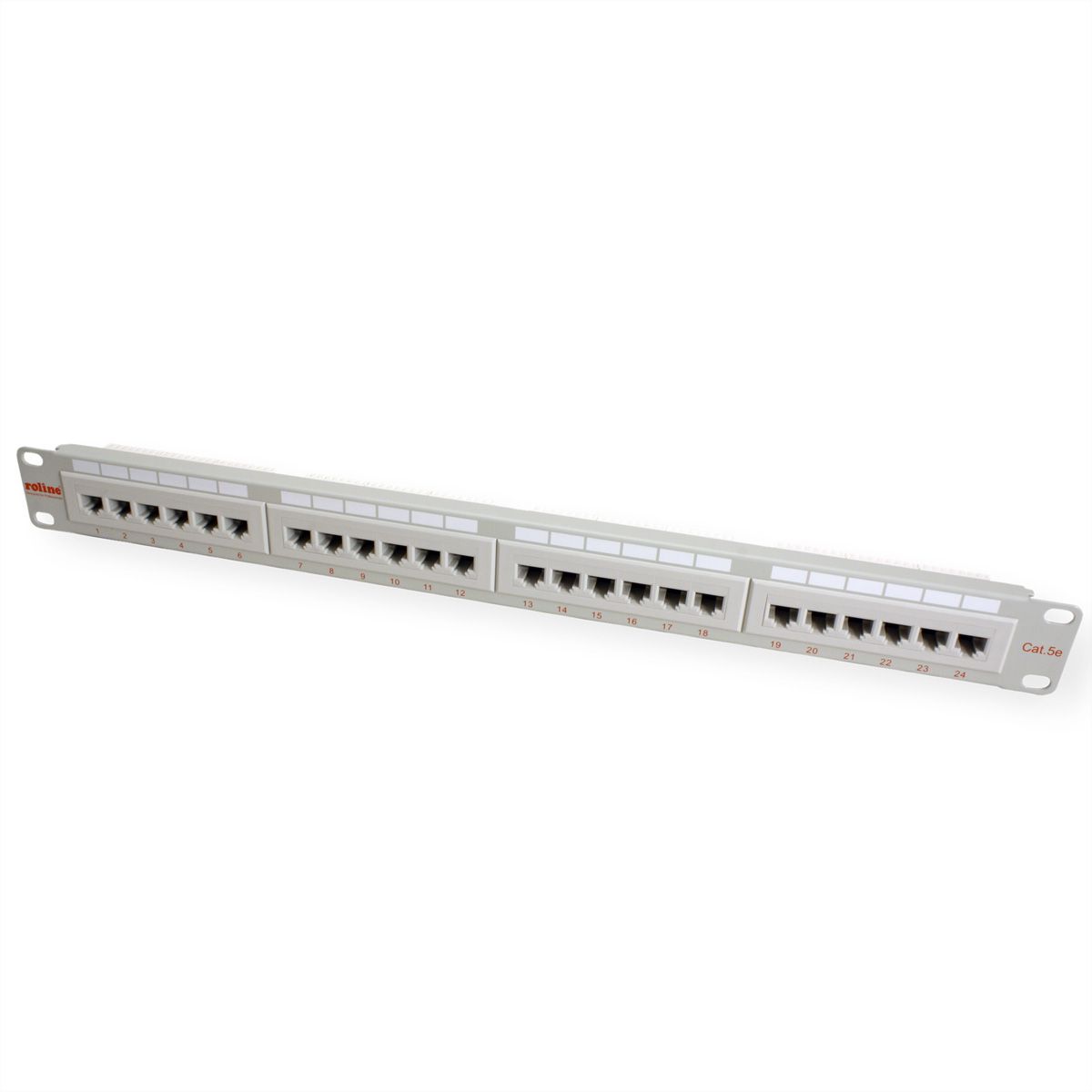 ROLINE Panneau de brassage 19" Cat.5e (Classe D) UTP, 24 ports, gris