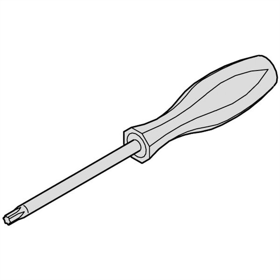 Tournevis SCHROFF, Torx, T 20 Torx, pour vis M4 mm