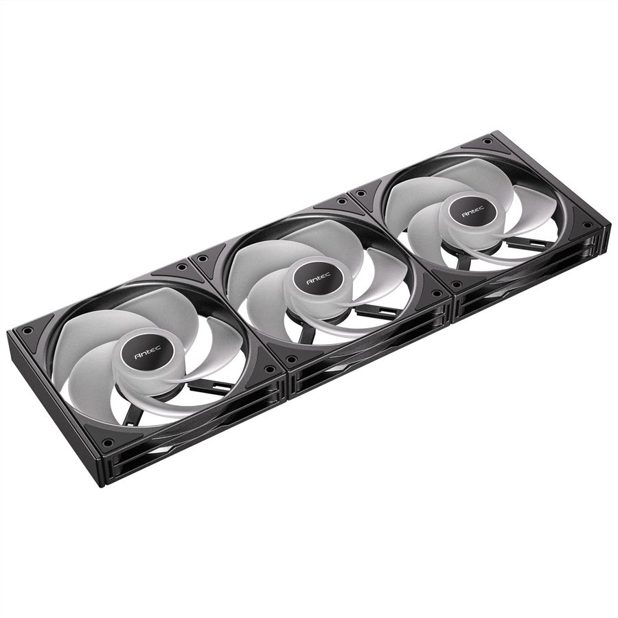 ANTEC C120 ARGB Ventilateur de boîtier PC inversé 120 mm, lot de 3, noir