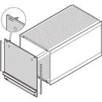 SCHROFF Unité enfichable de type cadre HF, panneau frontal, blindage Refrofit avec joint en acier, 3 U, 10 HP