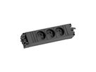 BACHMANN STEP BASE 3xUTE GST18, Fiche à contact de protection CEE 7/7 C19 0,5m