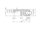 Rail horizontal SCHROFF, arrière, type L-ST, léger, standard, 40 CV