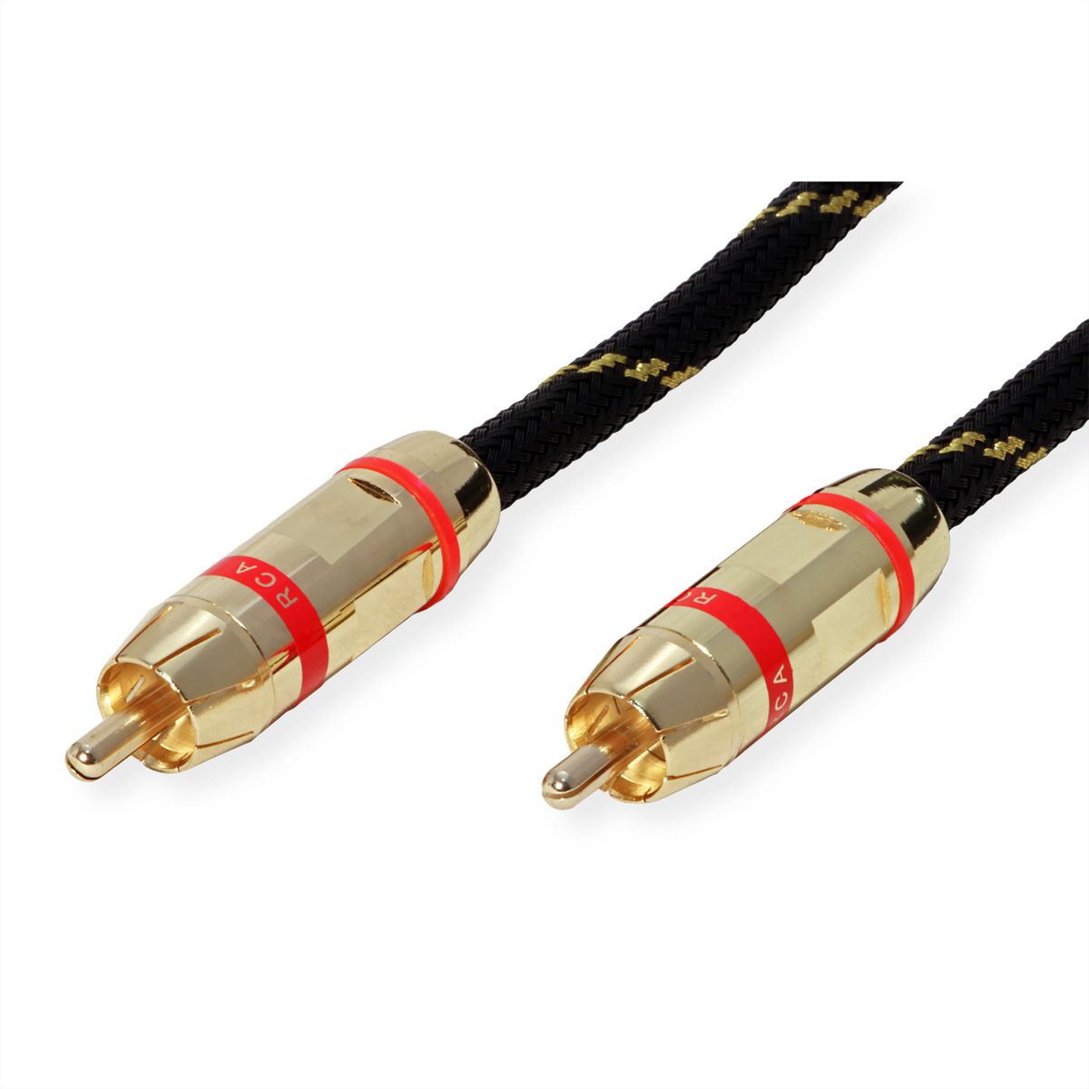 ROLINE GOLD Câble de raccordement RCA simplex M / M, rouge, 2,5 m