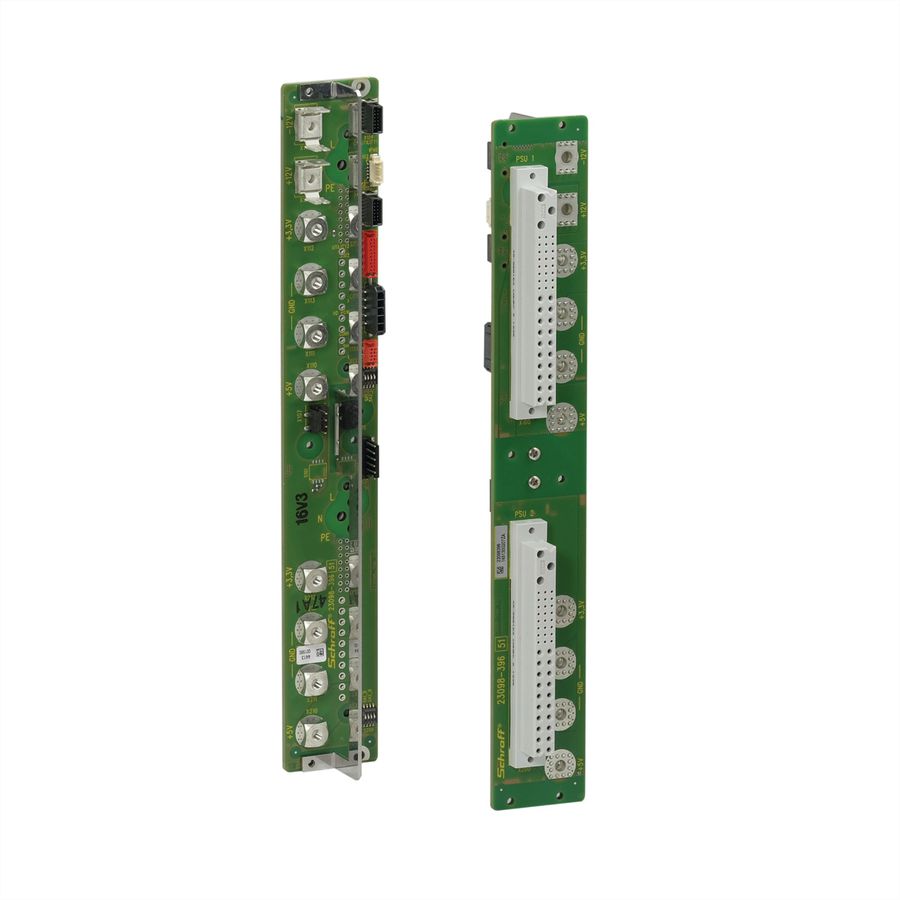 SCHROFF CPCI Power Backplane avec connecteur P 47, 6 U, 8 HP, 2x P47
