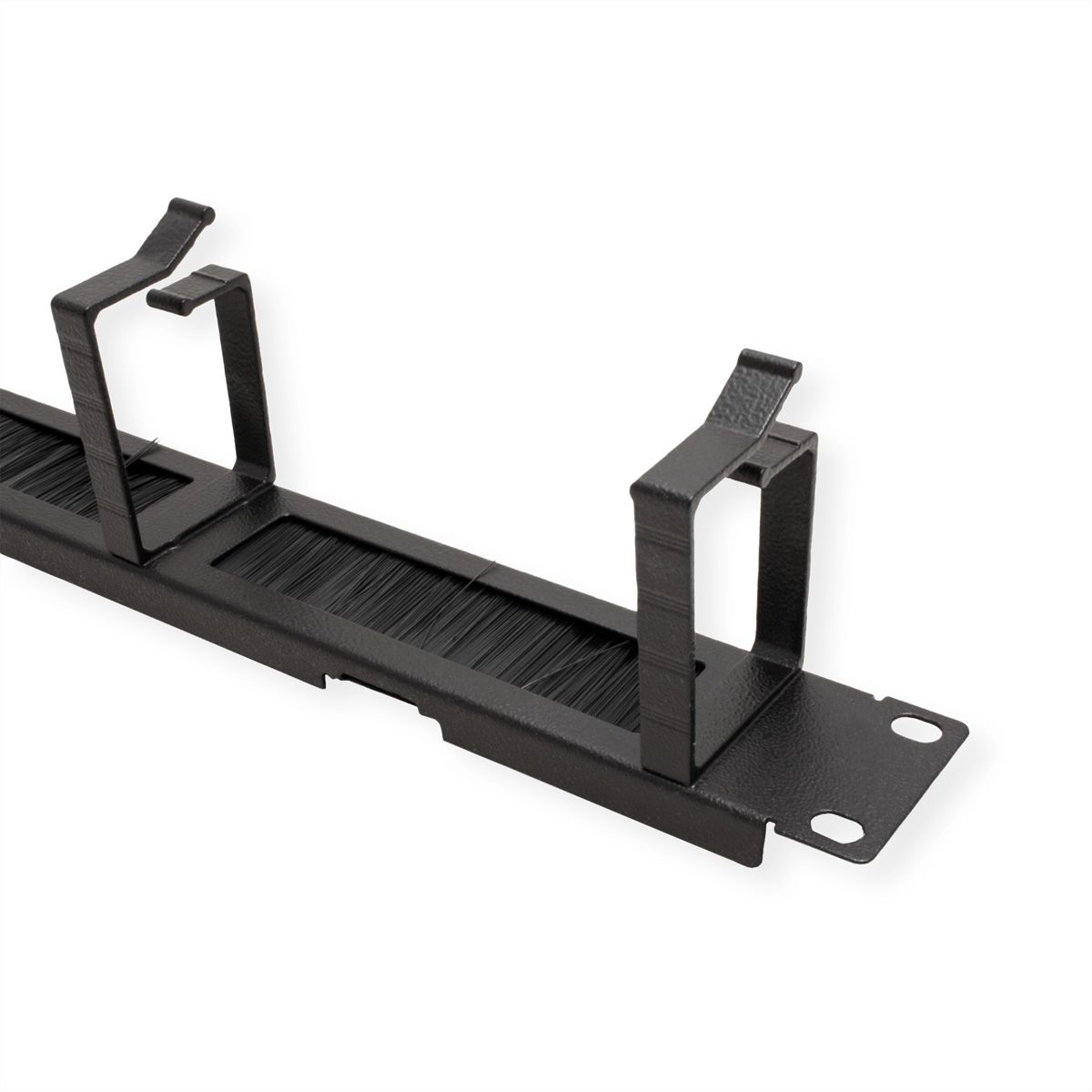 ROLINE 19" Passe-câbles 1U, Avec brosse 44x60mm noir
