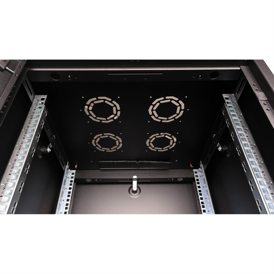 ROLINE 19" Baie réseau Basic 22U, 600x600 LxP Porte verre noir