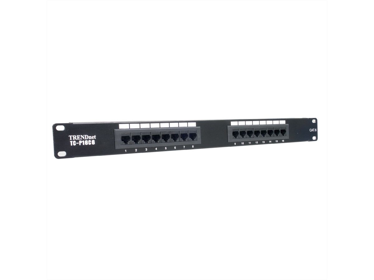 TRENDnet TC-P16C6 Panneau de brassage 16 ports Cat6 non-blindé