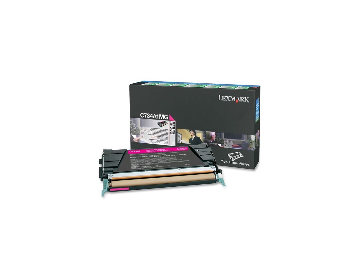 Lexmark C734A1MG Cartouche de toner Original Magenta 1 pièce(s)