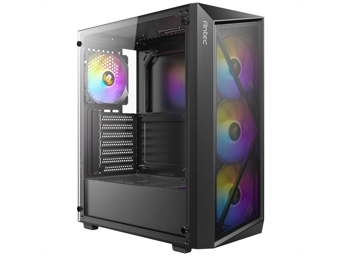 ANTEC AX67 ARGB Boîtier PC Midi Tower Gaming ATX, noir