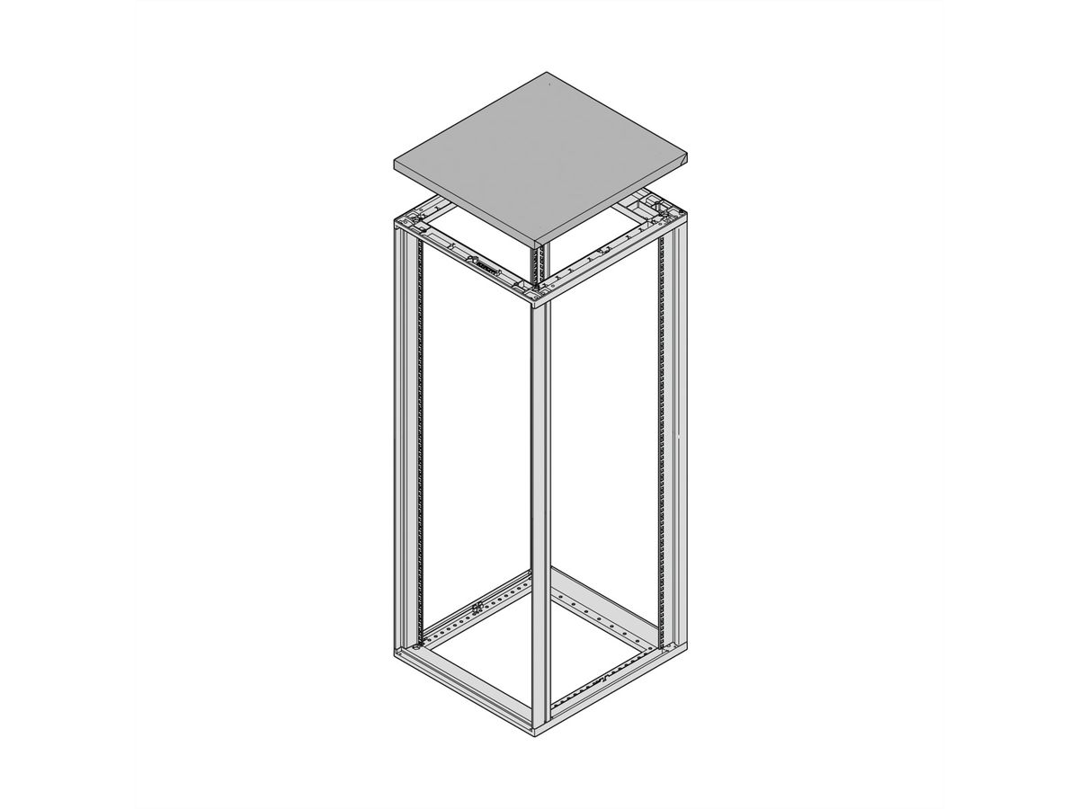 SCHROFF Novastar Couvercle surélevé, capacité de charge 50 kg, 553W 800D