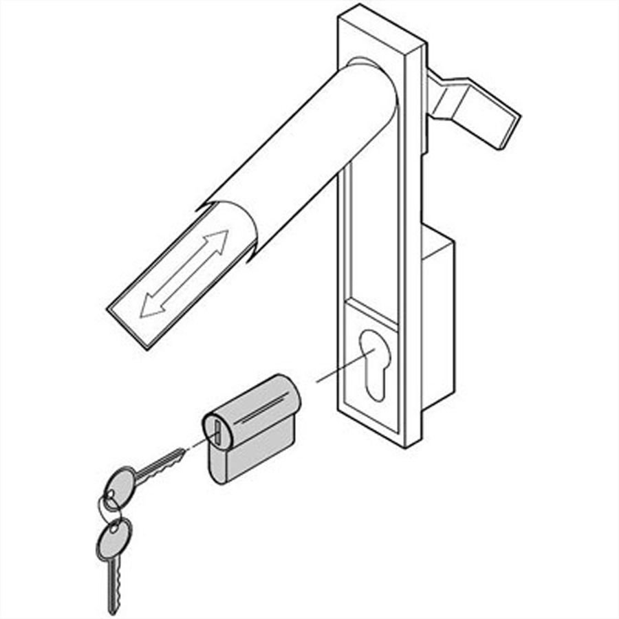 SCHROFF Kit d'installation pour serrure