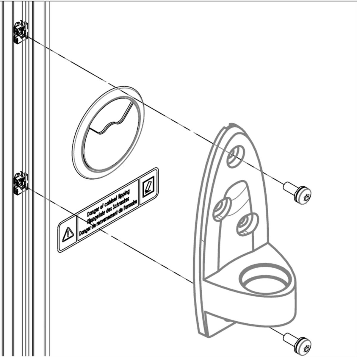 SCHROFF Kit de montage du bras support pour la baie NovastarHD