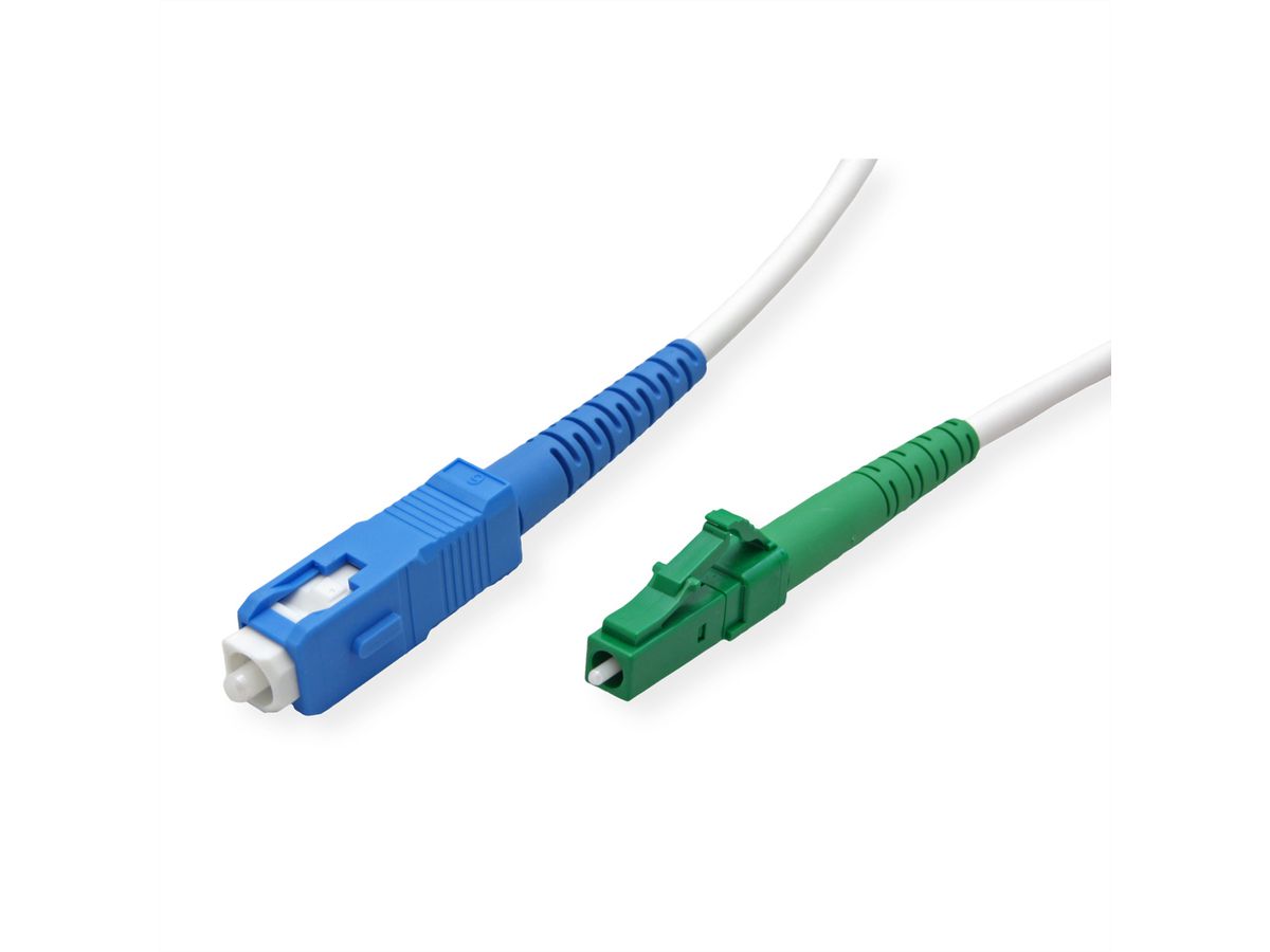 METZ CONNECT OpDAT cordon de brassage, SC-S/LC-S APC OS2, 10 m