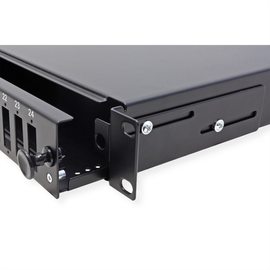 VALUE Panneau de brassage vide 1 UH, amovible, 24x SC-DX/LC quadruple