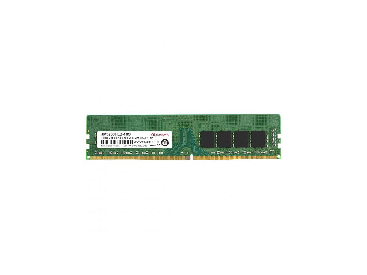 Transcend JM3200HLB-16G module de mémoire 16 Go 2 x 8 Go DDR4 3200 MHz
