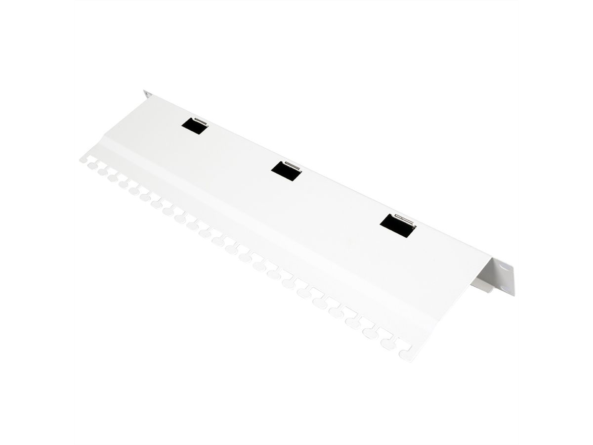 ROLINE 19" Passe-câbles, Avec brosse 1U gris